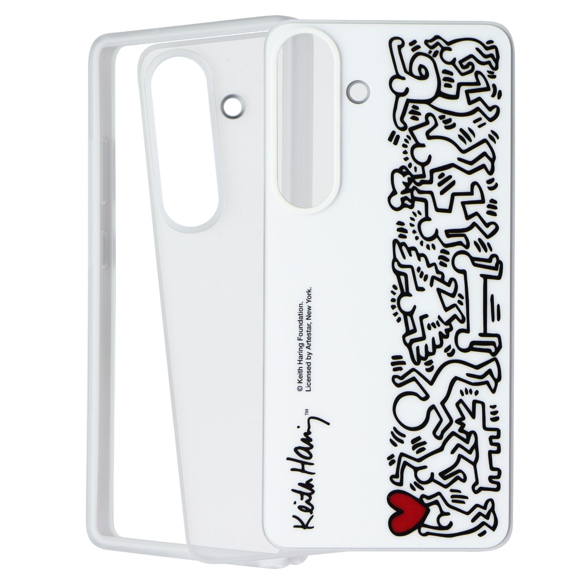 Samsung Flipsuit Series Case for Samsung Galaxy S25 - White (Keith Haring) Cell Phone - Cases, Covers & Skins Samsung - Simple Cell Bulk Wholesale Pricing - USA Seller