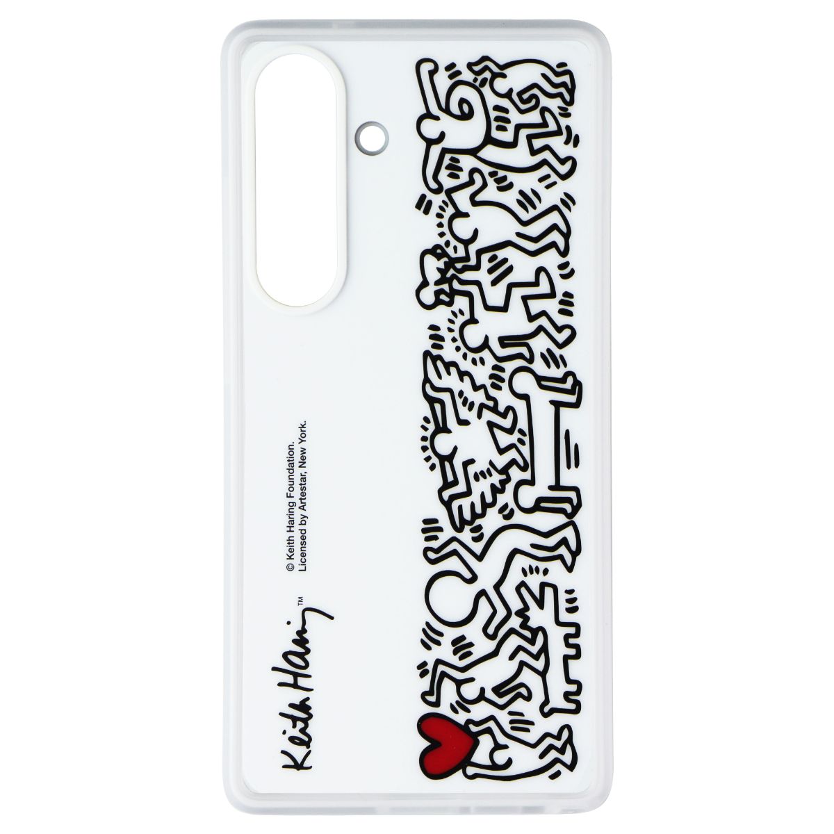 Samsung Flipsuit Series Case for Samsung Galaxy S25 - White (Keith Haring) Cell Phone - Cases, Covers & Skins Samsung - Simple Cell Bulk Wholesale Pricing - USA Seller