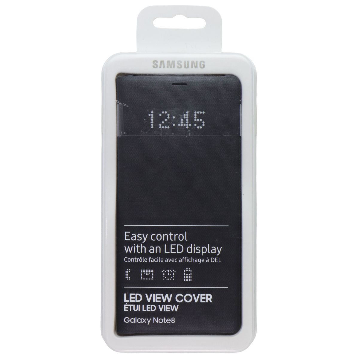 Samsung Official LED View Wallet Cover for Samsung Galaxy Note8 - Black Cell Phone - Cases, Covers & Skins Samsung - Simple Cell Bulk Wholesale Pricing - USA Seller