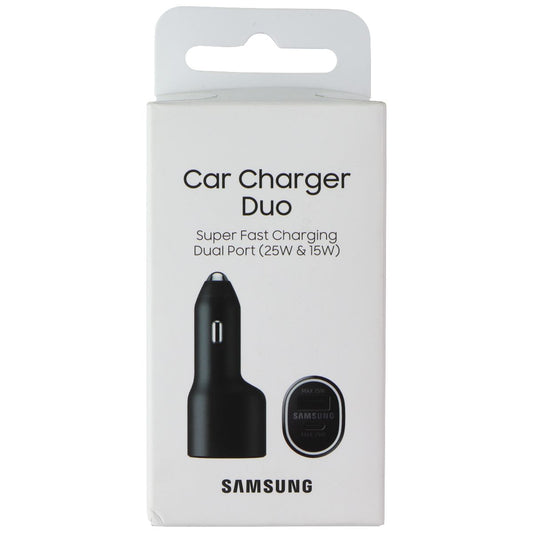 Samsung 40W USB Car Charger Duo - (25W USB-C and 15W USB-A) - Black Cell Phone - Chargers & Cradles Samsung - Simple Cell Bulk Wholesale Pricing - USA Seller