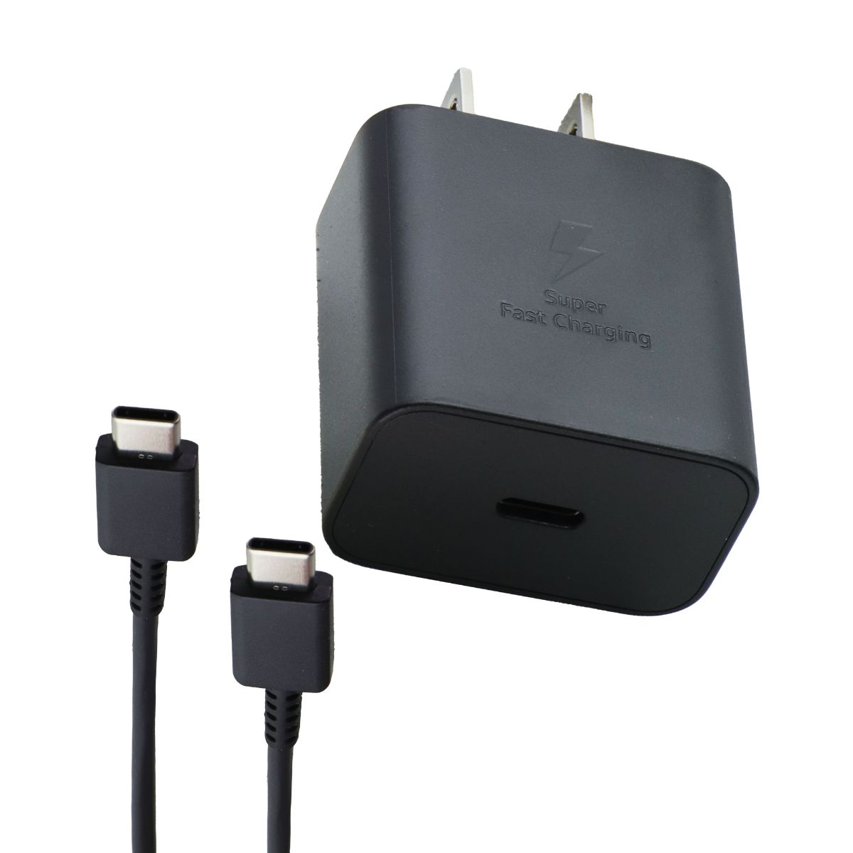 Samsung 25W USB-C Wall Charger with 1m USB-C Cable - Black Cell Phone - Chargers & Cradles Samsung - Simple Cell Bulk Wholesale Pricing - USA Seller
