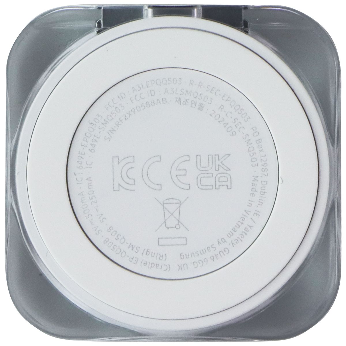 Samsung Galaxy AI Smart Ring Bluetooth Fitness Tracker - Size 8/Titanium Black