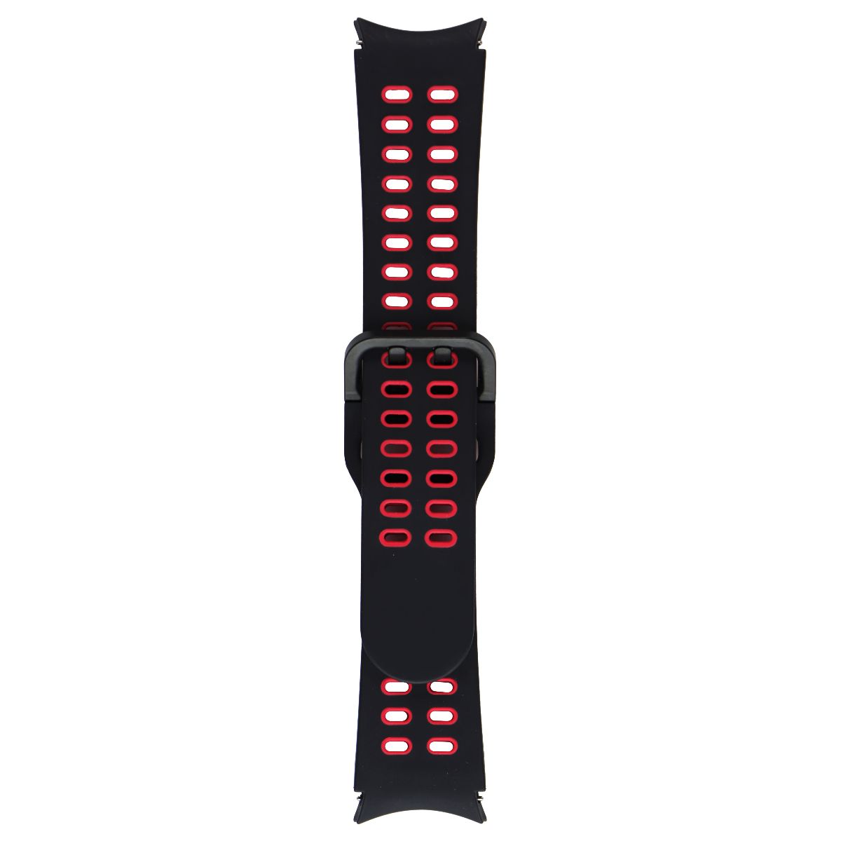 Samsung Extreme Sport Band for Galaxy Watch4 or Later - Black/Red 20mm S/M Smart Watch Accessories - Watch Bands Samsung - Simple Cell Bulk Wholesale Pricing - USA Seller