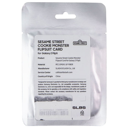 Samsung Flipsuit Card for Galaxy Z Flip5 Flipsuit Case - Cookie Monster Cell Phone - Cases, Covers & Skins Samsung - Simple Cell Bulk Wholesale Pricing - USA Seller