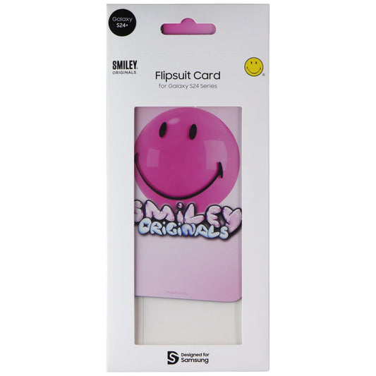 Samsung Smiley Originals Flipsuit Interactive Card for Galaxy S24+ (Plus) - Pink Cell Phone - Cases, Covers & Skins Samsung - Simple Cell Bulk Wholesale Pricing - USA Seller