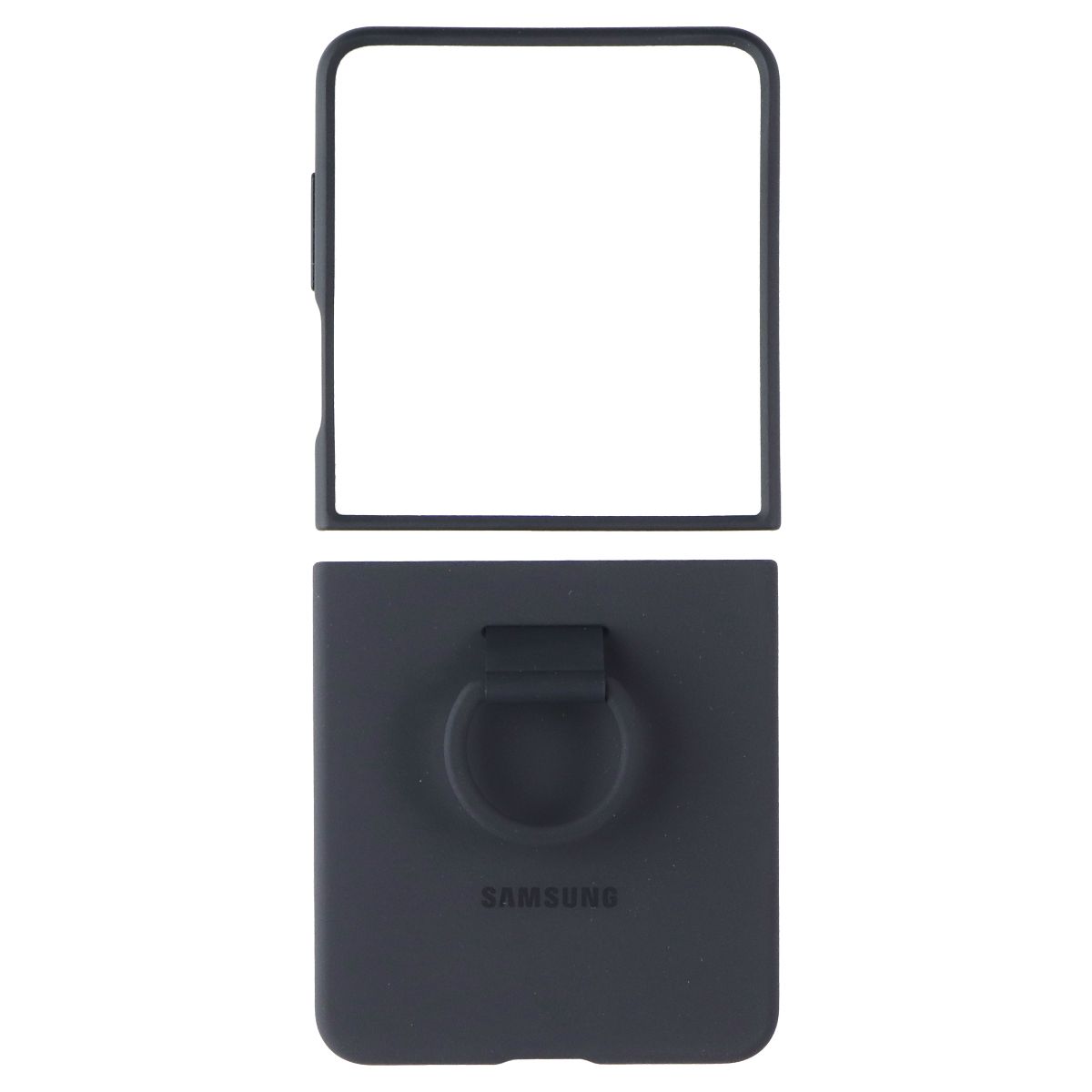 Samsung Official Silicone Ring Case for Samsung Galaxy Z Flip7 - Black Cell Phone - Cases, Covers & Skins Samsung - Simple Cell Bulk Wholesale Pricing - USA Seller