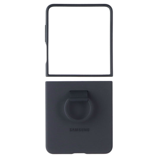 Samsung Official Silicone Ring Case for Samsung Galaxy Z Flip7 - Black Cell Phone - Cases, Covers & Skins Samsung - Simple Cell Bulk Wholesale Pricing - USA Seller