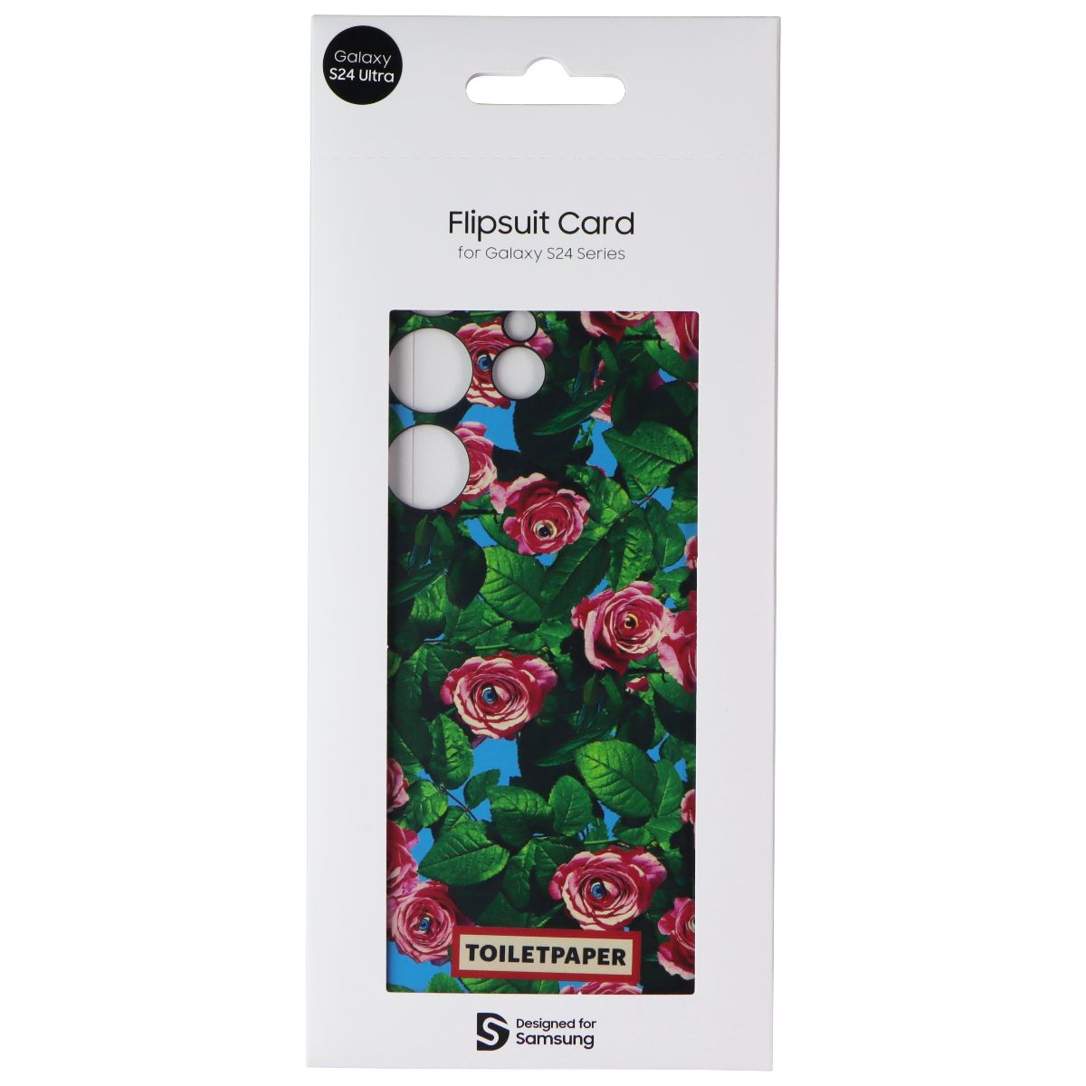 Samsung Interactive Flipsuit Card for Galaxy S24 Ultra - TOILETPAPER Rose Green
