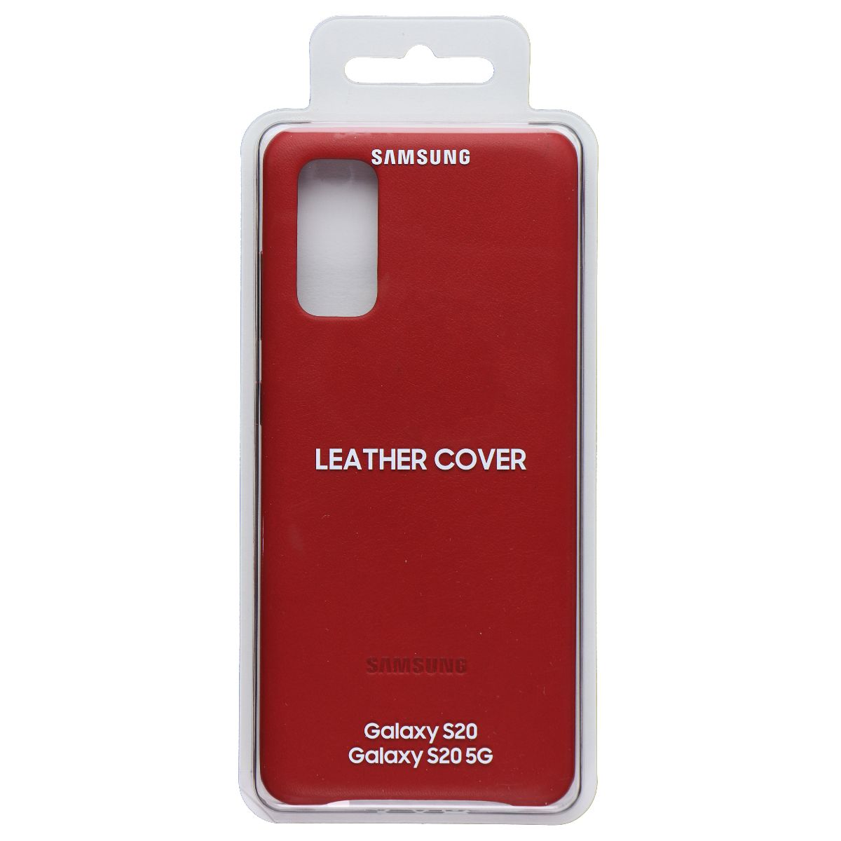 Samsung Leather Back Cover for Samsung Galaxy S20 / Galaxy S20 5G - Red Cell Phone - Cases, Covers & Skins Samsung - Simple Cell Bulk Wholesale Pricing - USA Seller