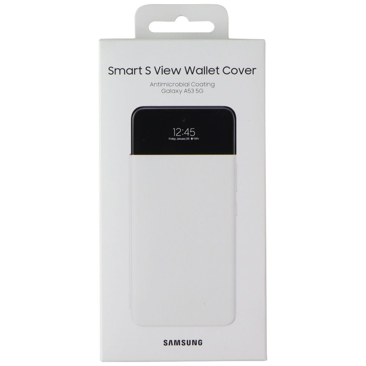 Samsung S View Wallet Cover for Samsung Galaxy A53 5G - White Cell Phone - Cases, Covers & Skins Samsung - Simple Cell Bulk Wholesale Pricing - USA Seller