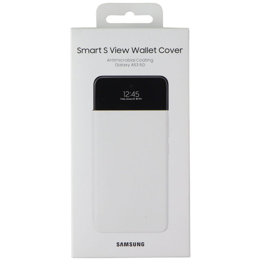 Samsung S View Wallet Cover for Samsung Galaxy A53 5G - White Cell Phone - Cases, Covers & Skins Samsung - Simple Cell Bulk Wholesale Pricing - USA Seller