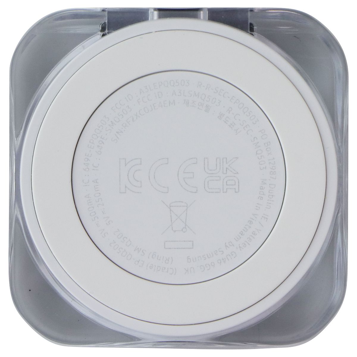 Samsung Galaxy Ring USB-C Charging Case, Size 12 (EP-QQ502) - Crystal Clear Cell Phone - Other Accessories Samsung - Simple Cell Bulk Wholesale Pricing - USA Seller