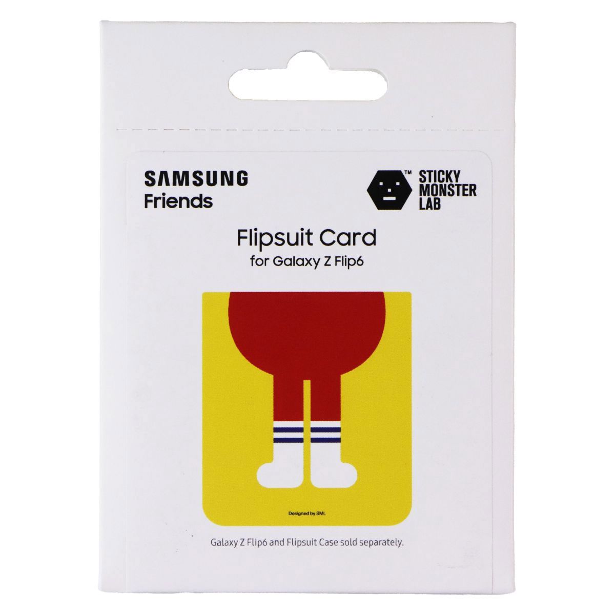 Samsung Friends Flipsuit Card for Galaxy Z Flip6 - Red Sticky Monster Lab Cell Phone - Cases, Covers & Skins Samsung - Simple Cell Bulk Wholesale Pricing - USA Seller
