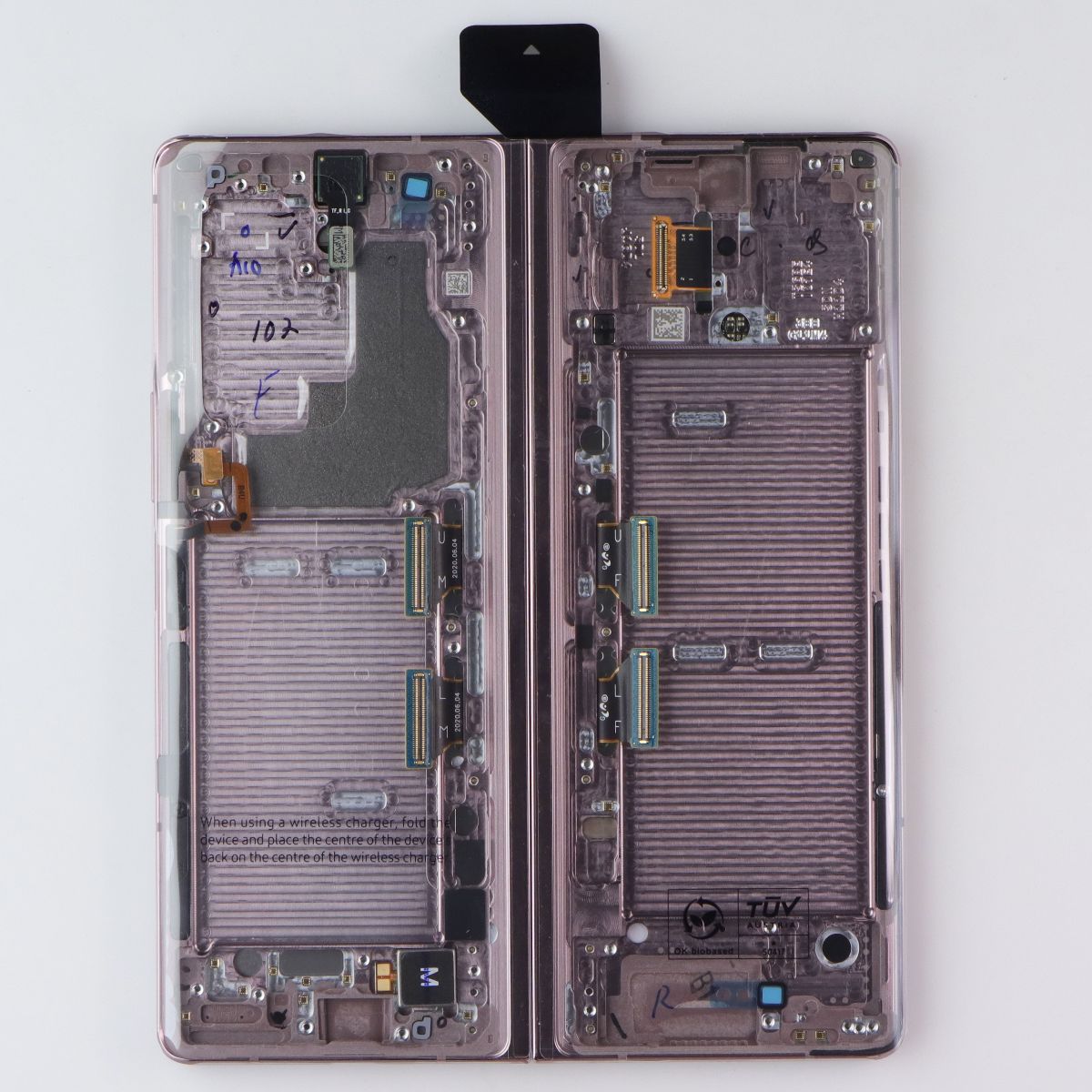 Repair Part SVC LCD Assem Kit E/BN/PF for Galaxy Z Fold2 SM-F916 - Bronze/Blue Cell Phone - Replacement Parts & Tools Samsung - Simple Cell Bulk Wholesale Pricing - USA Seller