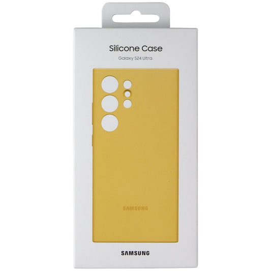 Samsung Official Silicone Case for Samsung Galaxy S24 Ultra - Yellow Cell Phone - Cases, Covers & Skins Samsung    - Simple Cell Bulk Wholesale Pricing - USA Seller