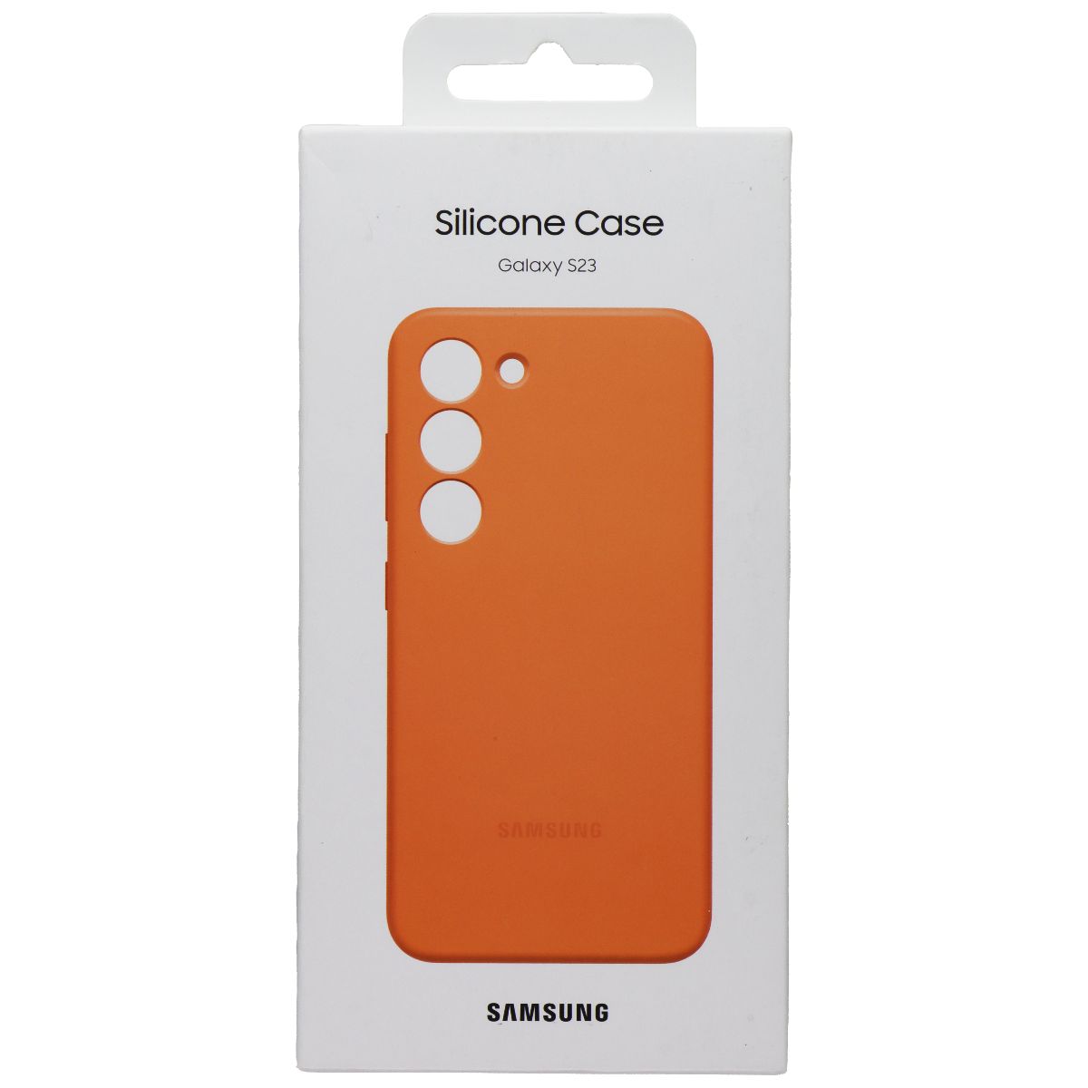 Samsung Silicone Case for Galaxy S23 - Orange Cell Phone - Cases, Covers & Skins Samsung    - Simple Cell Bulk Wholesale Pricing - USA Seller