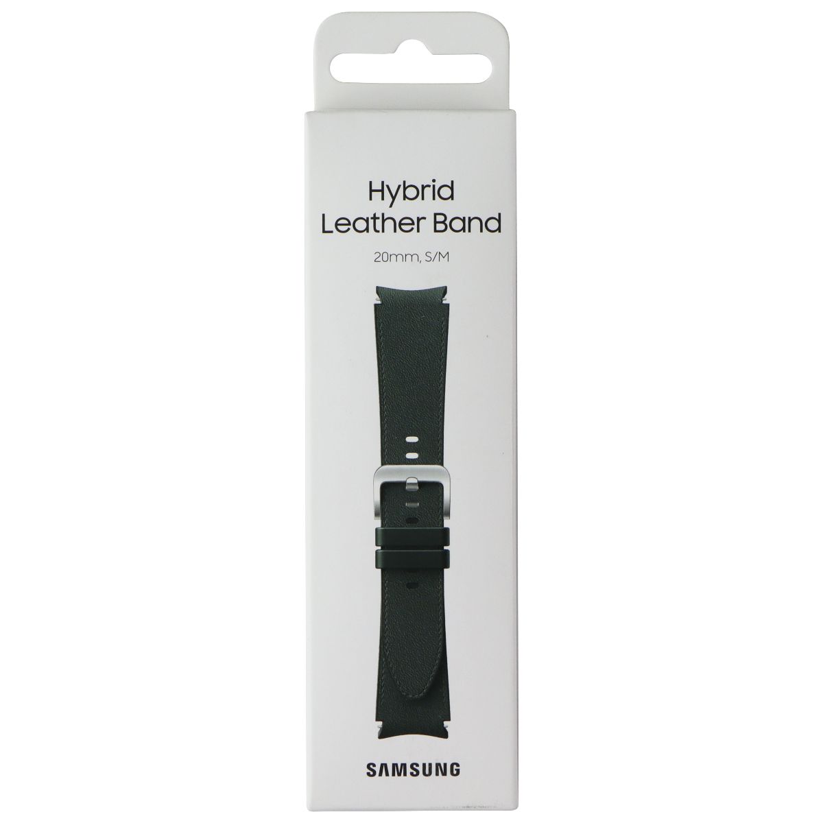 Samsung Hybrid Leather Band for Galaxy Watch4 & Later (20mm) S/M - Green