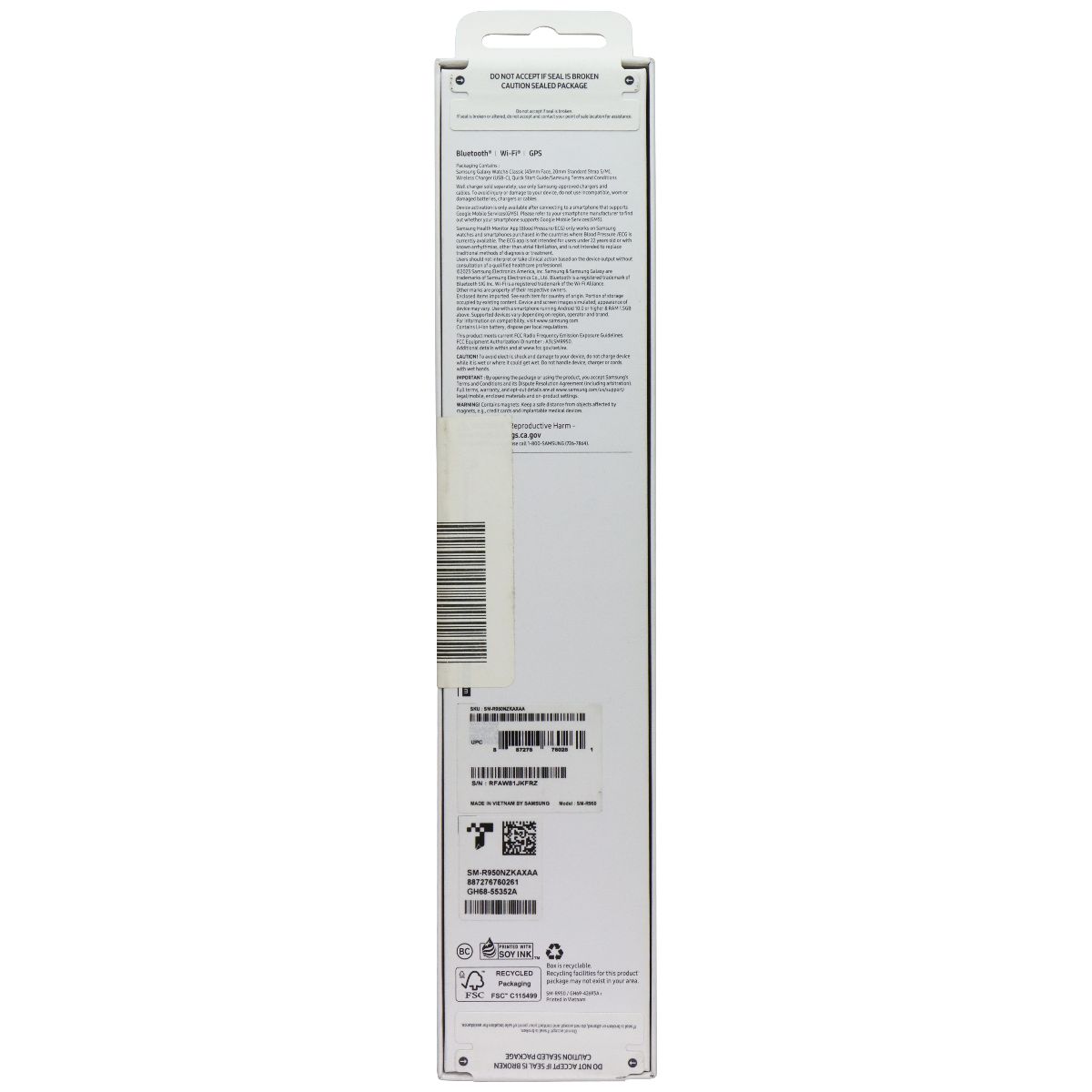 Samsung Galaxy Watch6 Classic (43mm) Bluetooth / Wi-Fi (SM-R950) - Black Smart Watches Samsung - Simple Cell Bulk Wholesale Pricing - USA Seller