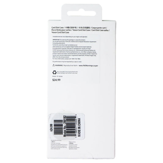 Samsung Official Card Slot Case for Galaxy A26 5G - Black Cell Phone - Cases, Covers & Skins Samsung - Simple Cell Bulk Wholesale Pricing - USA Seller