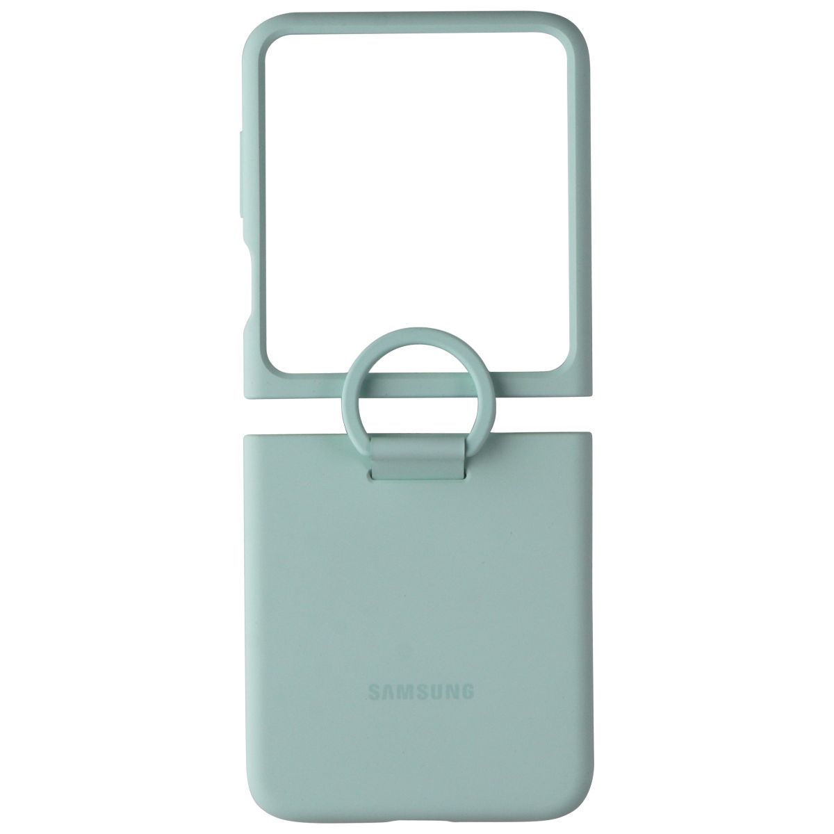 SAMSUNG Official Silicone Cover Case with Ring for Galaxy Z Flip5 - Ocean Green Cell Phone - Cases, Covers & Skins Samsung - Simple Cell Bulk Wholesale Pricing - USA Seller