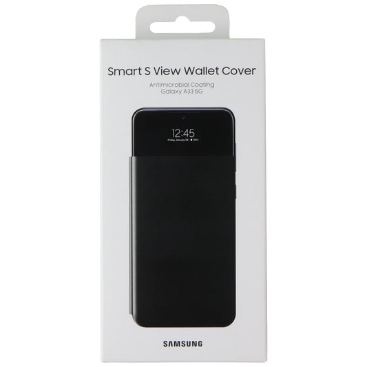 Samsung S View Wallet Cover for Samsung Galaxy A33 5G - Black Cell Phone - Cases, Covers & Skins Samsung - Simple Cell Bulk Wholesale Pricing - USA Seller