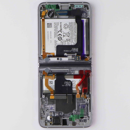 Repair Part SVC Case ASSM Front+Batt for Galaxy Z Flip4 - GH82-32908F Pink Gold Cell Phone - Replacement Parts & Tools Samsung - Simple Cell Bulk Wholesale Pricing - USA Seller