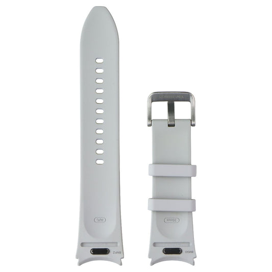 Samsung One Click Hybrid Eco-Leather Band for Galaxy Watch 4 - Silver (20mm M/L) Smart Watch Accessories - Watch Bands Samsung - Simple Cell Bulk Wholesale Pricing - USA Seller