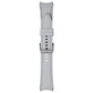 Samsung One Click Hybrid Eco-Leather Band for Galaxy Watch 4 - Silver (20mm M/L) Smart Watch Accessories - Watch Bands Samsung - Simple Cell Bulk Wholesale Pricing - USA Seller