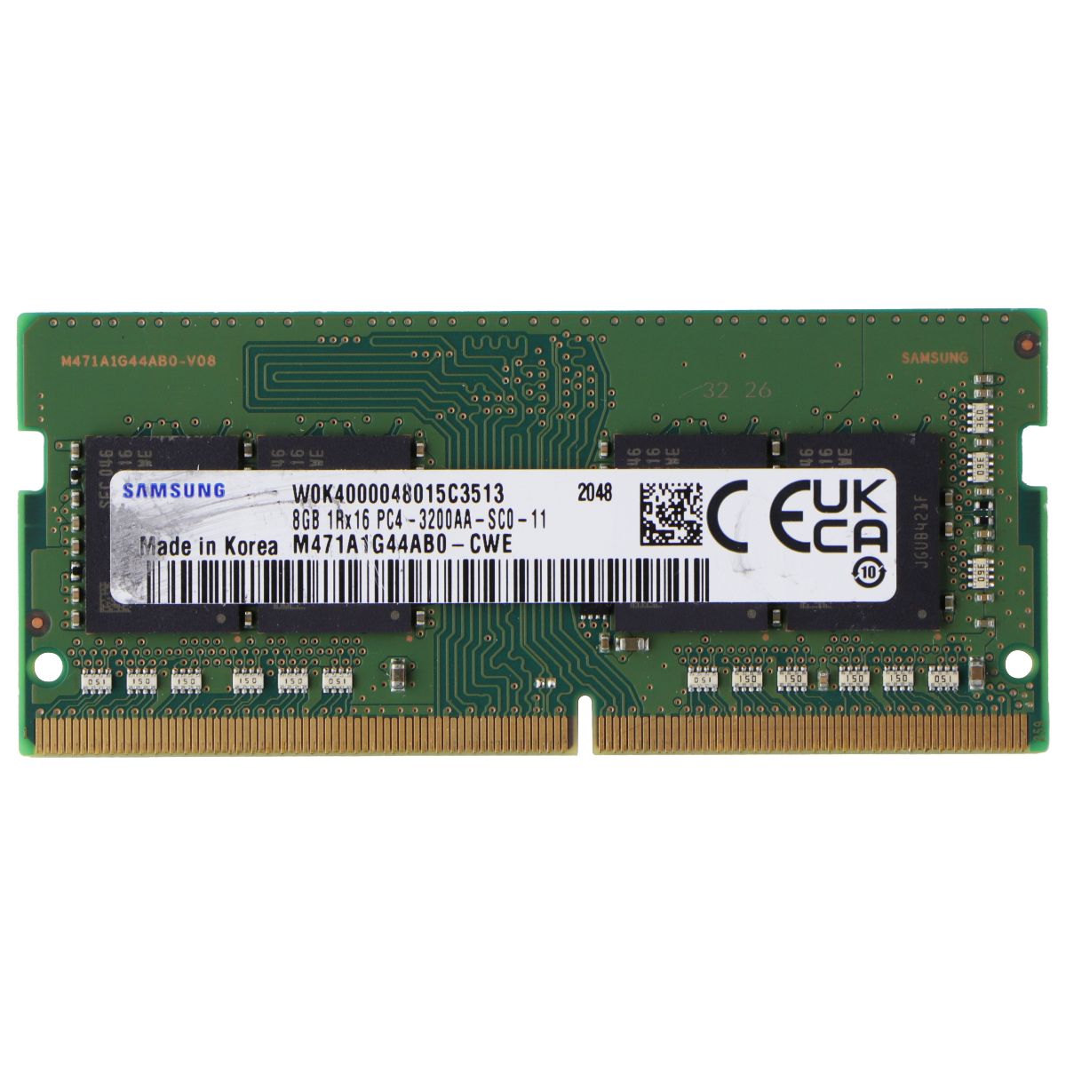 Samsung (8GB) DDR4 1Rx16 (PC4-25600) Laptop RAM Memory M471A1K43DB1-CWE Computer Parts - Memory (RAM) Samsung - Simple Cell Bulk Wholesale Pricing - USA Seller