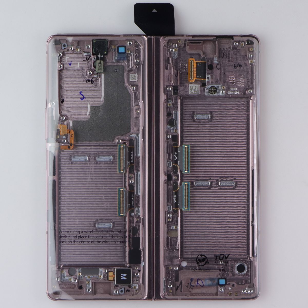 Repair Part SVC LCD Assembly Kit E/DN/PF for Galaxy Z Fold2 (F916) - Bronze/Gold Cell Phone - Replacement Parts & Tools Samsung - Simple Cell Bulk Wholesale Pricing - USA Seller