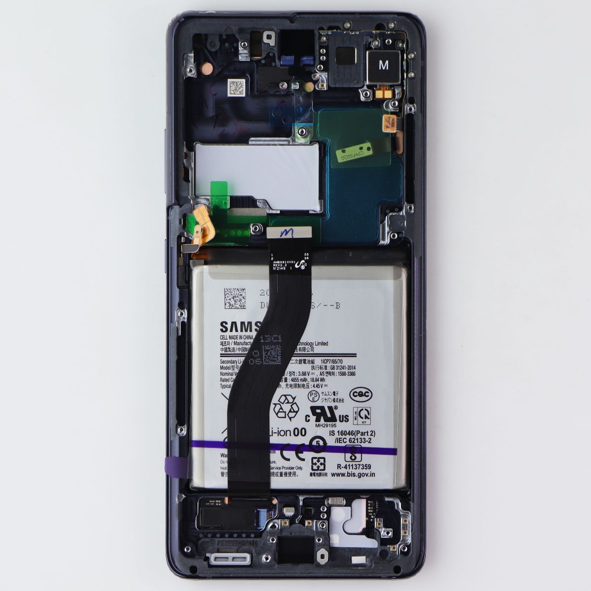 Repair Part SVC LCD Assembly Octa Kit for Galaxy S21 Ultra 5G (G998U1) Navy Cell Phone - Replacement Parts & Tools Samsung - Simple Cell Bulk Wholesale Pricing - USA Seller