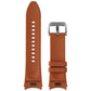 Samsung Hybrid Leather Silicone Watch Band for Galaxy Watch (20MM) - Camel (S/M) Smart Watch Accessories - Watch Bands Samsung - Simple Cell Bulk Wholesale Pricing - USA Seller