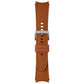 Samsung Hybrid Leather Silicone Watch Band for Galaxy Watch (20MM) - Camel (S/M) Smart Watch Accessories - Watch Bands Samsung - Simple Cell Bulk Wholesale Pricing - USA Seller