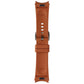 Samsung Hybrid Leather Silicone Watch Band for Galaxy Watch (20MM) - Camel (S/M) Smart Watch Accessories - Watch Bands Samsung - Simple Cell Bulk Wholesale Pricing - USA Seller