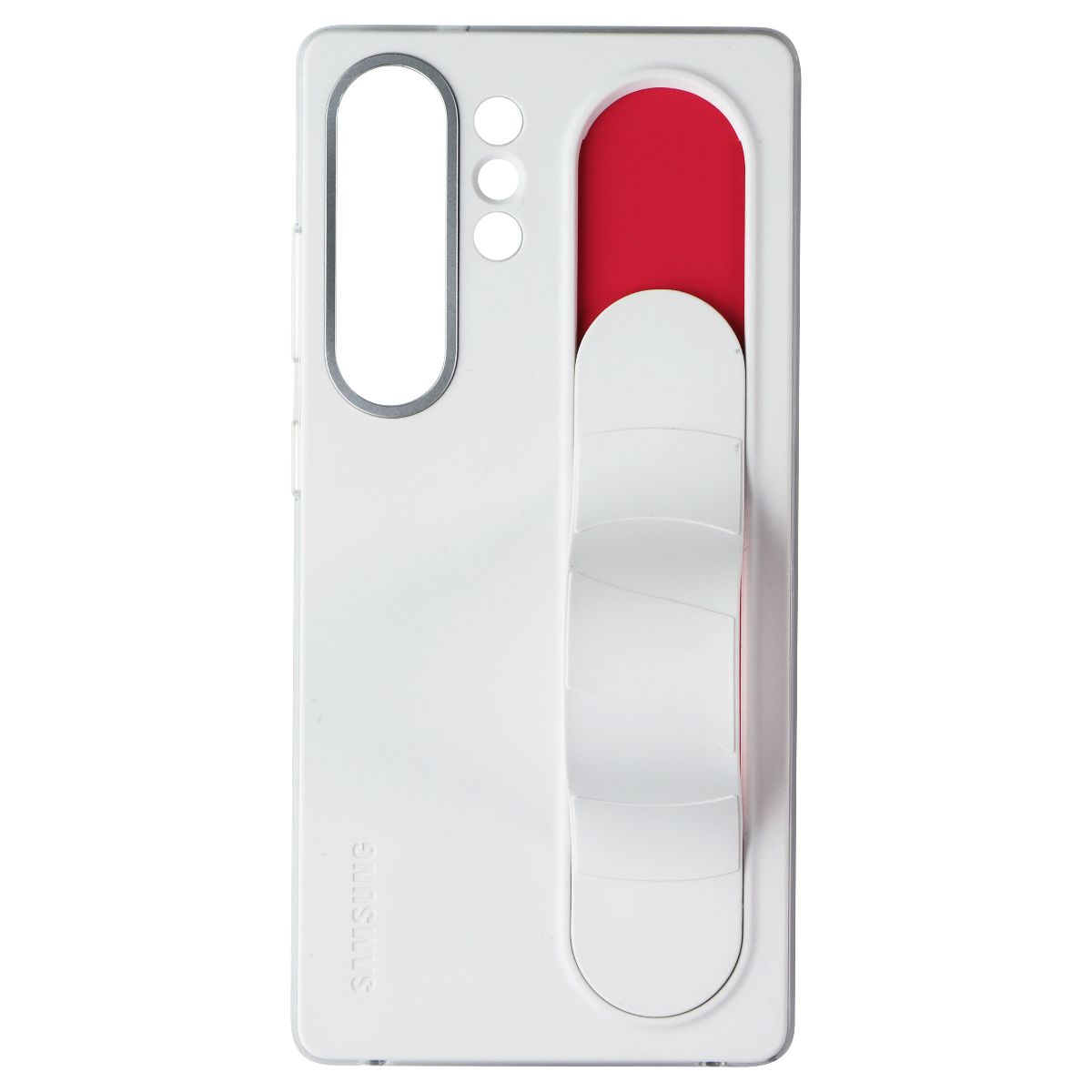 Samsung Official Standing Grip Case for Galaxy S25 Ultra - White Cell Phone - Cases, Covers & Skins Samsung - Simple Cell Bulk Wholesale Pricing - USA Seller