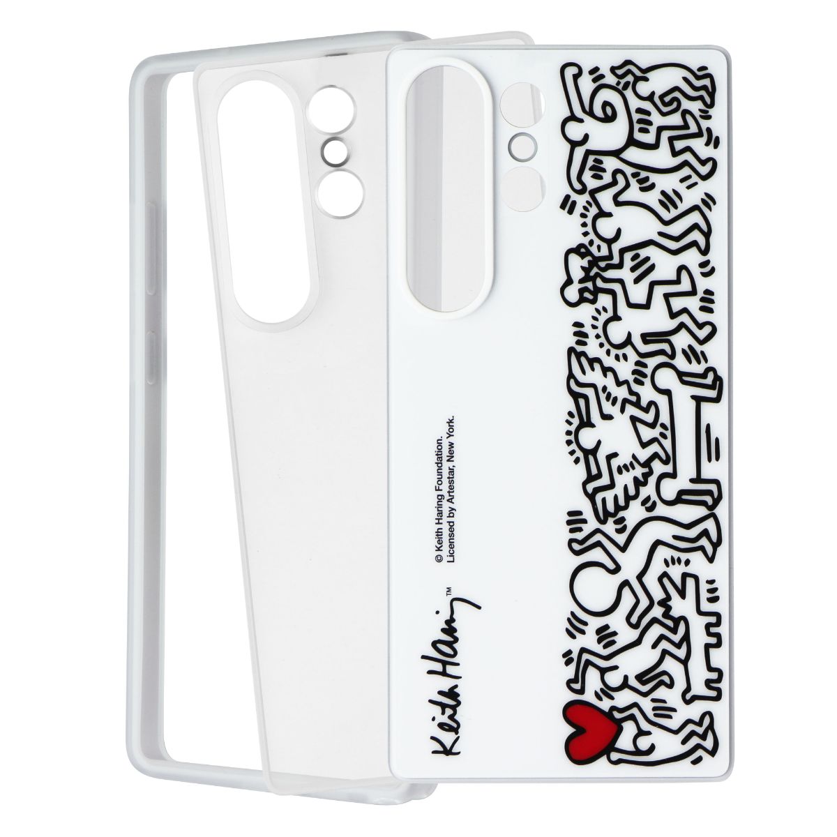 Samsung Flipsuit Series Case for Samsung Galaxy S25 Ultra - White (Keith Haring) Cell Phone - Cases, Covers & Skins Samsung - Simple Cell Bulk Wholesale Pricing - USA Seller