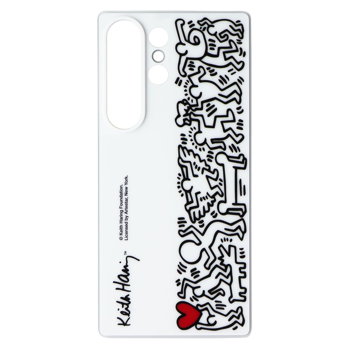 Samsung Flipsuit Series Case for Samsung Galaxy S25 Ultra - White (Keith Haring) Cell Phone - Cases, Covers & Skins Samsung - Simple Cell Bulk Wholesale Pricing - USA Seller