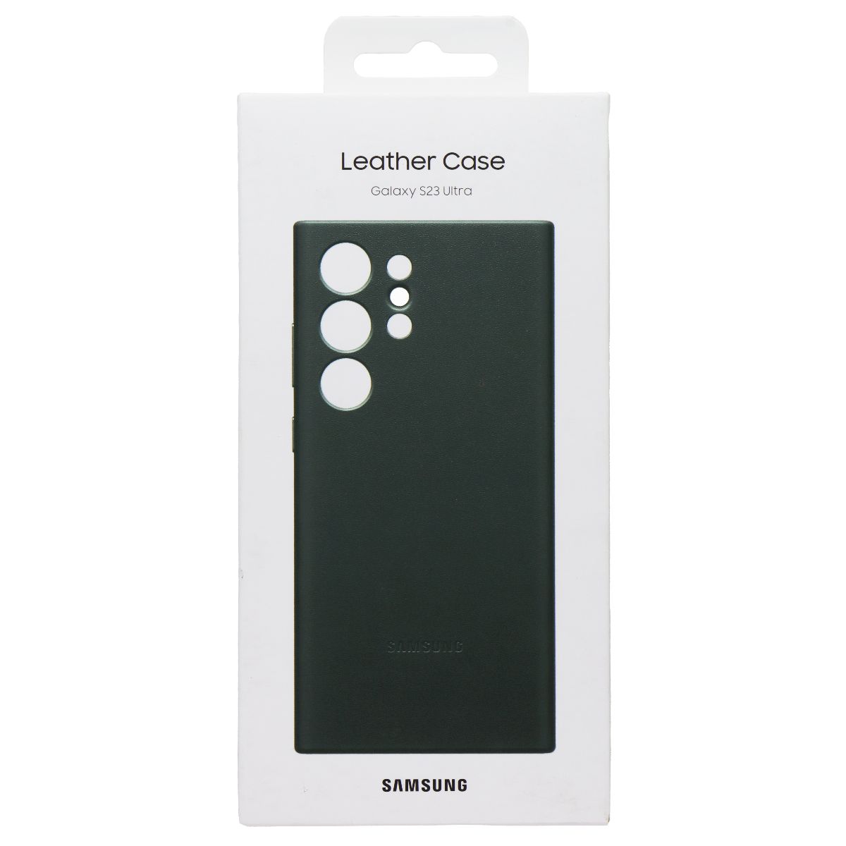 Samsung Leather Case for Galaxy S23 Ultra - Green Cell Phone - Cases, Covers & Skins Samsung - Simple Cell Bulk Wholesale Pricing - USA Seller