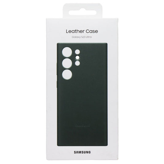 Samsung Leather Case for Galaxy S23 Ultra - Green
