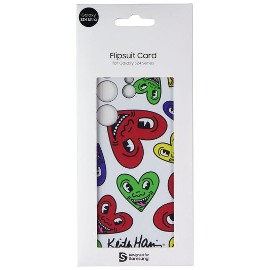 Samsung Interactive Flipsuit Card for Galaxy S24 Ultra - Keith Haring Heart Cell Phone - Cases, Covers & Skins Samsung - Simple Cell Bulk Wholesale Pricing - USA Seller