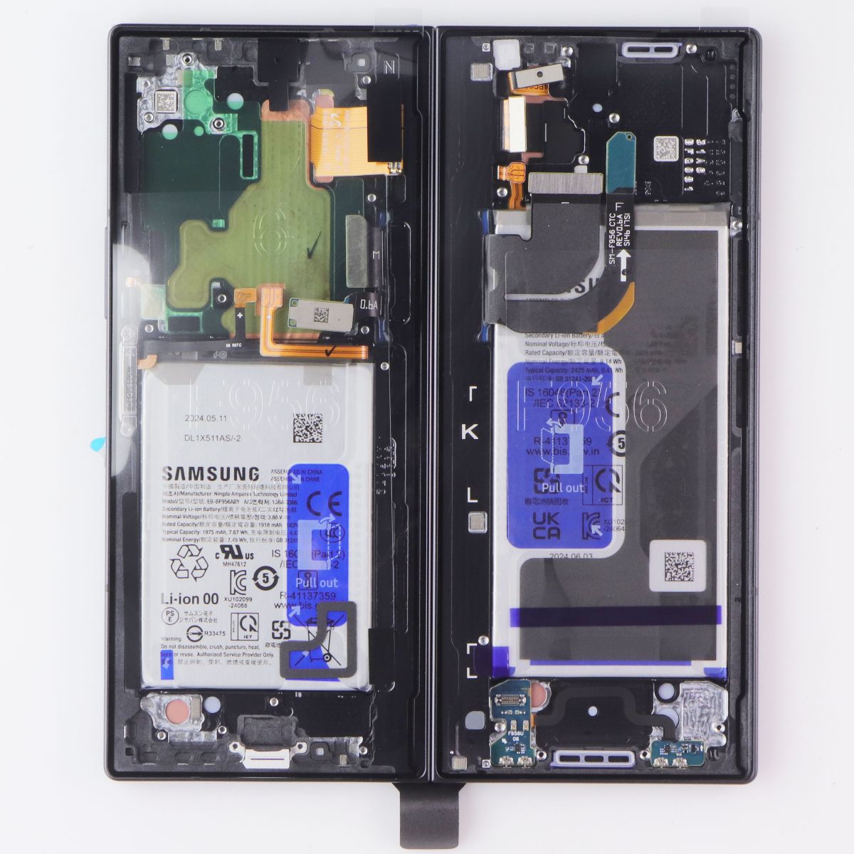 Repair Part SVC Assembly OLED Octa Kit (E/AK/PF) For Galaxy Z Fold6 F956U/Black