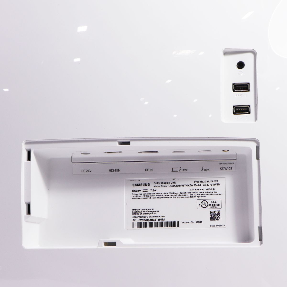 Samsung 34-in ViewFinity C34J791 WQHD QLED 100Hz Ultra Wide Curved Monitor Digital Displays - Monitors Samsung - Simple Cell Bulk Wholesale Pricing - USA Seller