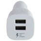 Samsung 10W Dual Port USB-A Car Adapter/Charger - White Cell Phone - Chargers & Cradles Samsung - Simple Cell Bulk Wholesale Pricing - USA Seller