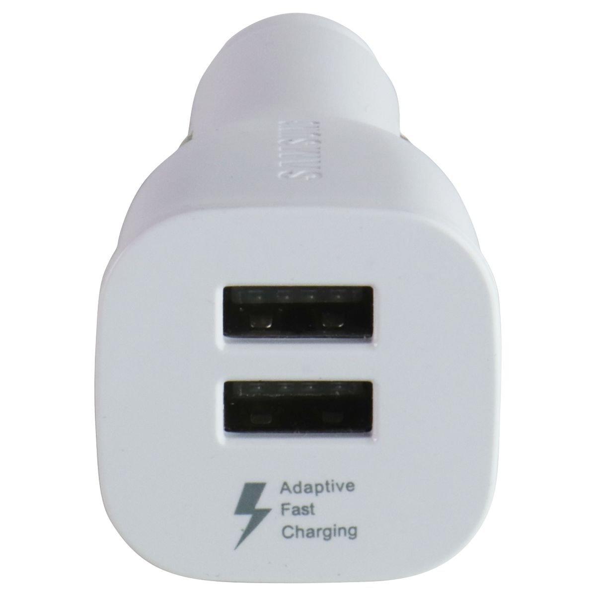 Samsung 10W Dual Port USB-A Car Adapter/Charger - White Cell Phone - Chargers & Cradles Samsung - Simple Cell Bulk Wholesale Pricing - USA Seller