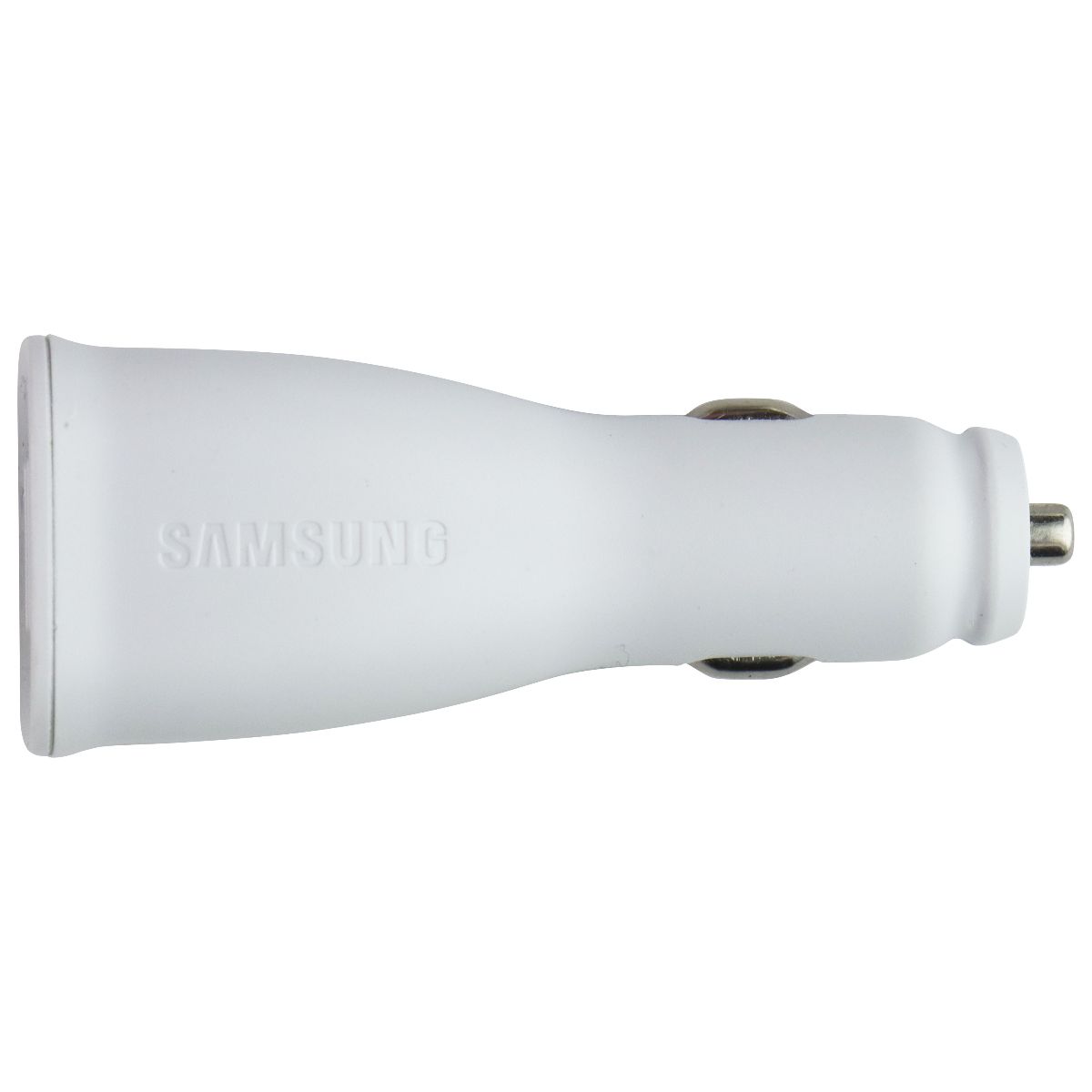 Samsung 10W Dual Port USB-A Car Adapter/Charger - White Cell Phone - Chargers & Cradles Samsung - Simple Cell Bulk Wholesale Pricing - USA Seller