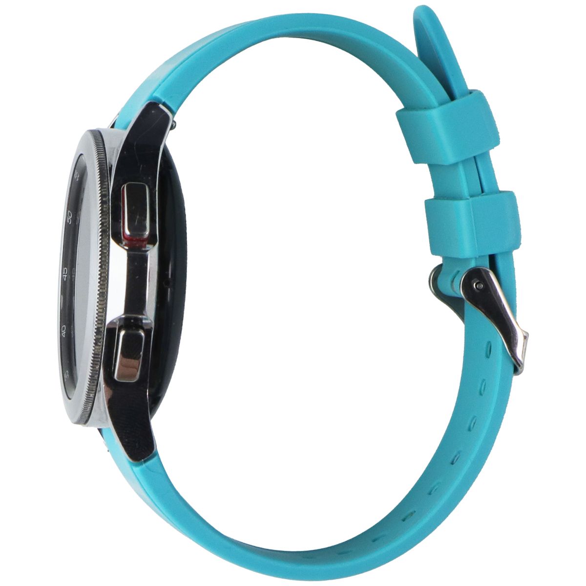 Samsung Galaxy Watch 4 Classic 42mm Smartwatch WIFI - Silver/Blue Band SM-R880 Smart Watches Samsung - Simple Cell Bulk Wholesale Pricing - USA Seller