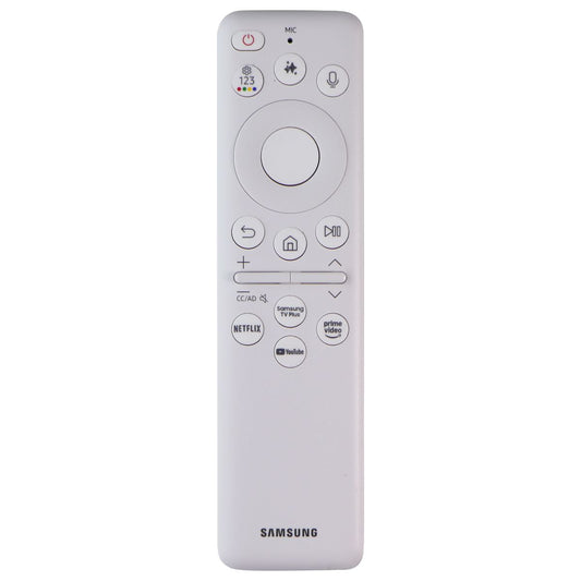 Samsung Solar Voice Remote (BN59-01482A) w/Netflix/TV Plus/YouTube/Prime - White TV, Video & Audio Accessories - Remote Controls Samsung - Simple Cell Bulk Wholesale Pricing - USA Seller