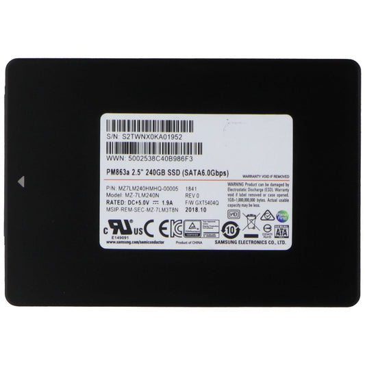 Samsung PM863a (2.5-in) 240GB SSD (SATA6.0Gbps) MZ7LM240 Internal Drive Digital Storage - Solid State Drives Samsung    - Simple Cell Bulk Wholesale Pricing - USA Seller
