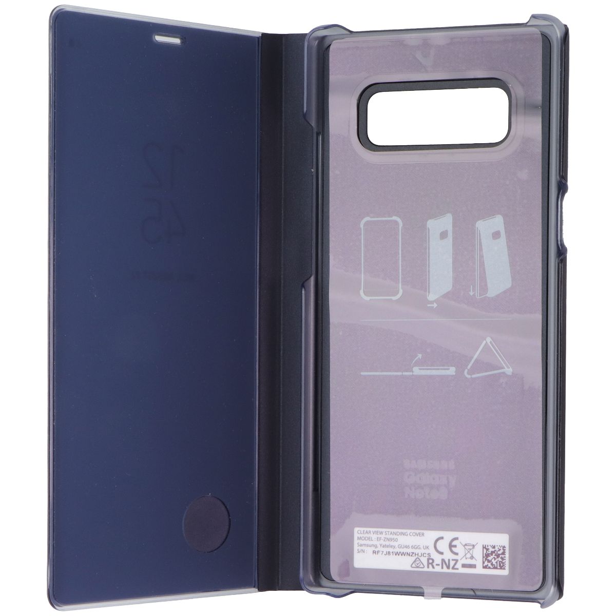 Samsung Clear View Standing Cover for Samsung Galaxy Note8 - Deep Blue Cell Phone - Cases, Covers & Skins Samsung - Simple Cell Bulk Wholesale Pricing - USA Seller