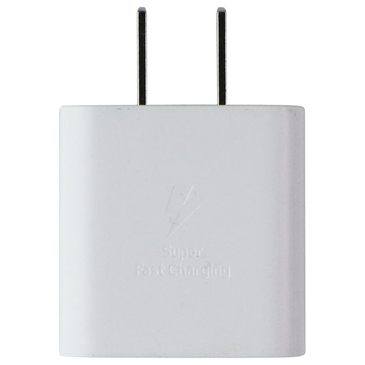 Samsung (25W) Wall Charger Power Adapter (USB-C) w/Cable - White (EP-T2510XWE) Cell Phone - Cables & Adapters Samsung - Simple Cell Bulk Wholesale Pricing - USA Seller
